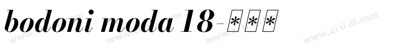 bodoni moda 18字体转换